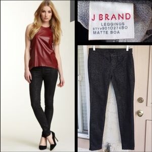 $242 J BRAND matt boa snake legging skinny jean 27